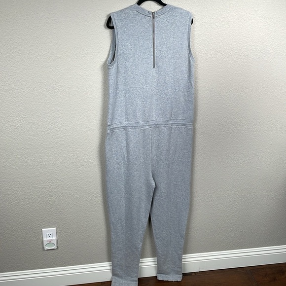 NWT Joes Jeans Marnie Cotton Tank Jumpsuit Heather Grey Gray Lounge Sz XL - Picture 5 of 12